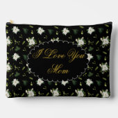 Beautiful Floral Mothers Day Zipper アクセサリーポーチ (正面)