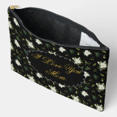 Beautiful Floral Mothers Day Zipper アクセサリーポーチ (見開き)