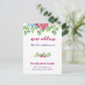 Beautiful Floral New Address Moving Announcement 案内ポストカード (スタンド正面)