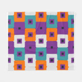 Beautiful Floral Pattern  フリースブランケット (正面(横))