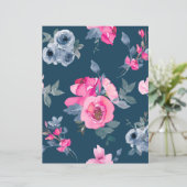 Beautiful floral pink and blue page (スタンド正面)