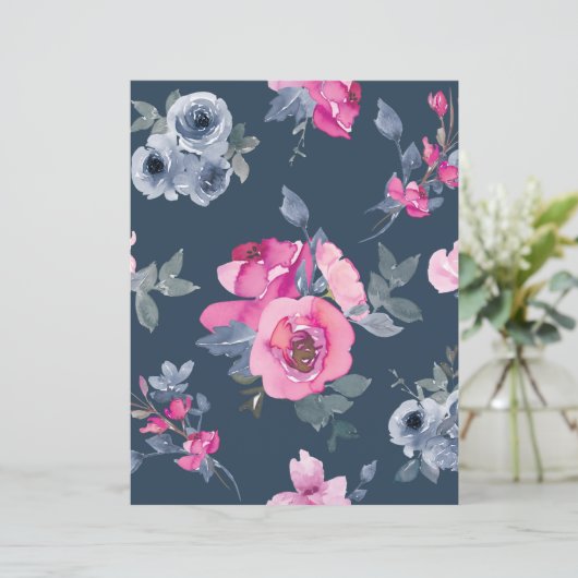 Beautiful floral pink and blue page (スタンド正面)