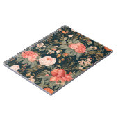 Beautiful Floral Rose Flowers ノートブック (左側)