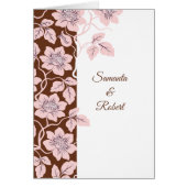 Beautiful floral wedding invitation (正面)