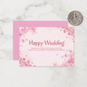 Beautiful Floral Wedding Invitation Template ノートカード (正面/裏面インサイチュ)