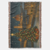 Beautiful Florence Christmas スローブランケット (正面縦)