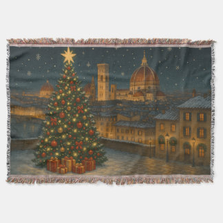 Beautiful Florence Christmas スローブランケット