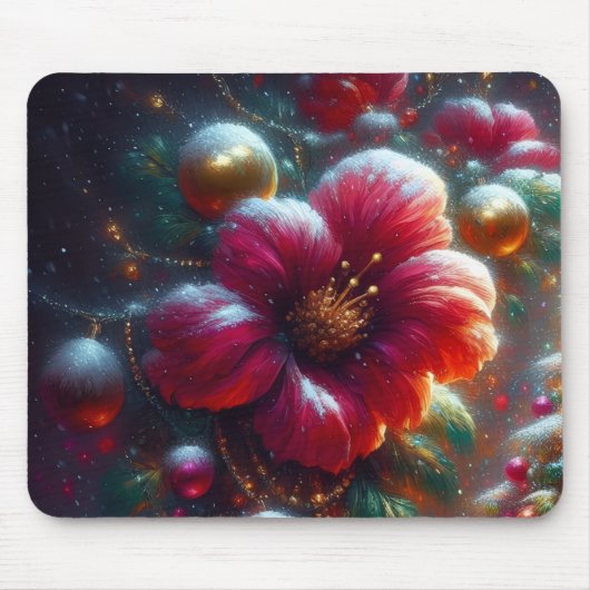 Beautiful Flower Bloom on Desktop/Laptop Computer マウスパッド (正面)
