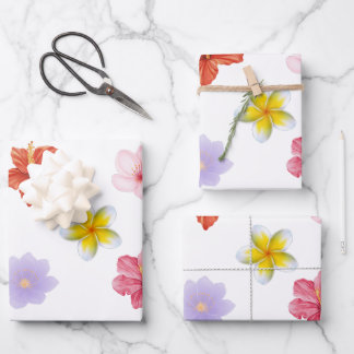 Beautiful Flower Gift Wrap ラッピングペーパーシート