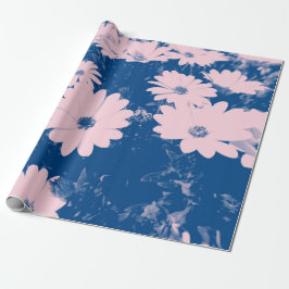 Beautiful flower image on wrapping paper ラッピングペーパー