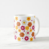 Beautiful flower pattern mug コーヒーマグカップ (正面右)