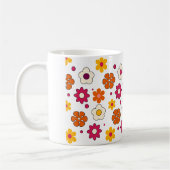Beautiful flower pattern mug コーヒーマグカップ (左)