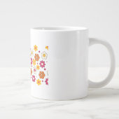 Beautiful flower pattern mug ジャンボコーヒーマグカップ (右)