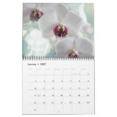 Beautiful Flowers Calendar カレンダー (1月 2027)
