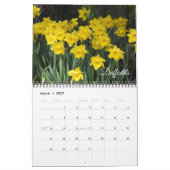 Beautiful Flowers Calendar カレンダー (3月 2027)
