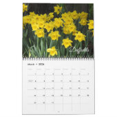 Beautiful Flowers Calendar カレンダー (3月 2026)