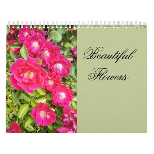 Beautiful Flowers Floral Calendar カレンダー (カバー)