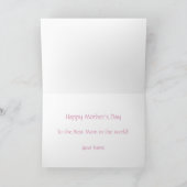Beautiful Flowers Mother's Day Card カード (内部)