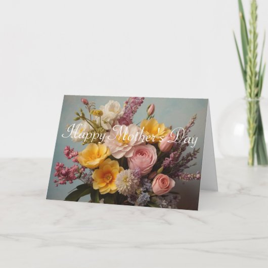 Beautiful Flowers Mother's Day Card カード (正面)