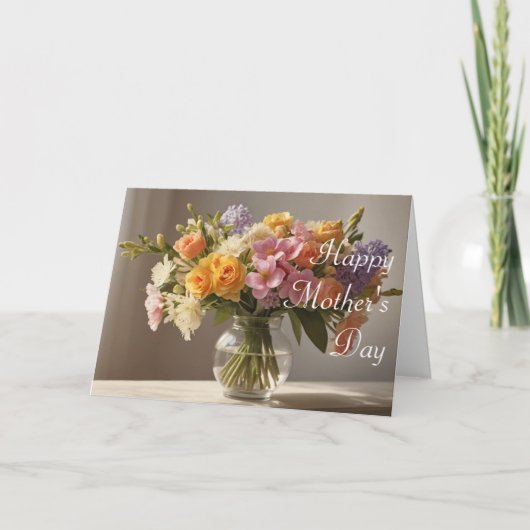 Beautiful Flowers Mother's Day Card カード (正面)