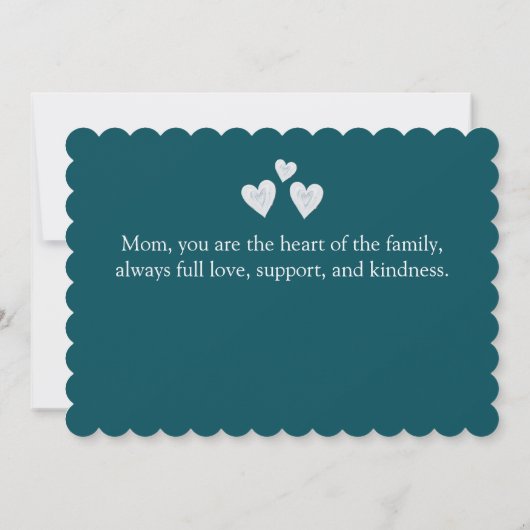 Beautiful Flowers Mother's Day Greeting Card (裏面)