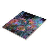 Beautiful flowers neon art タイル (側面)