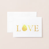 Beautiful Foil 'Love Bug' 箔カード (封筒付き正面)