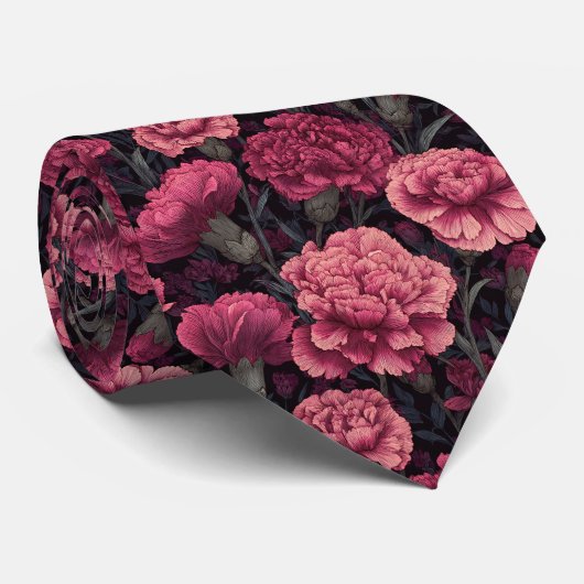 Beautiful For Him Carnation Flower ネクタイ (ロール)
