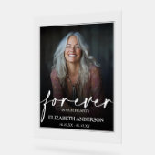 Beautiful Forever in our Hearts Photo Memorial アクリルサイン (傾斜)