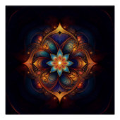 Beautiful Fractal Lily ポスター (正面)