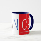 Beautiful France Flag Mug version Eiffel Tower マグカップ (正面右)