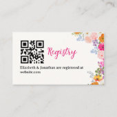 Beautiful Free-Spirited Flower Bridal Shower エンクロージャーカード (正面)