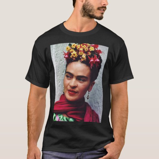 Beautiful Frida kahlo art flower gift for fans Ess Tシャツ (正面)