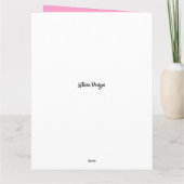 Beautiful Full Pink Rose Mother's Day カード (裏面)