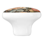 Beautiful Garden Bee With Protea Flowers セラミックノブ (側面)