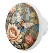 Beautiful Garden Bee With Protea Flowers セラミックノブ (右)