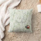 Beautiful Garden Ladybug クッション (ブランケット)