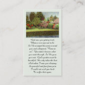 Beautiful Garden Scene Purple Red Blue Green 名刺 (正面)