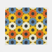 Beautiful geometric pattern  フリースブランケット (正面(横))