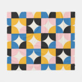 Beautiful Geometric Pattern  フリースブランケット (正面(横))