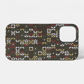 Beautiful geometric pattern design abstract, art,  iPhoneケース (裏面横)