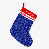 Beautiful Geometric Shape Pattern スモールクリスマスストッキング (正面 (吊り時))