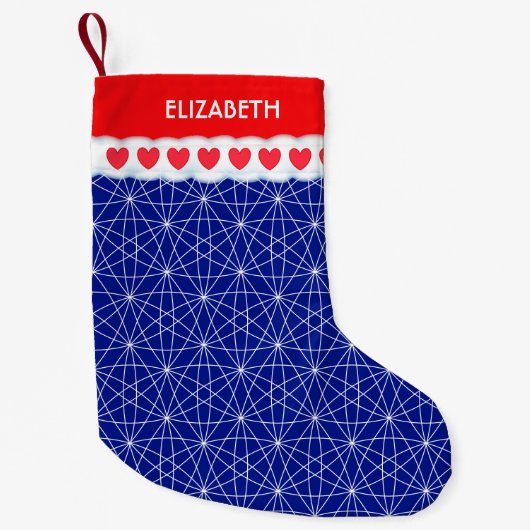 Beautiful Geometric Shape Pattern スモールクリスマスストッキング (正面)