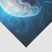 Beautiful Giant Blue Ocean Jelly Fish Decoupage 薄葉紙 (詳細)