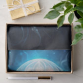 Beautiful Giant Blue Ocean Jelly Fish Decoupage 薄葉紙 (ギフト)