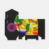 BEAUTIFUL_GIFT_BLACK_バラ_PINK_万華鏡のように千変万化するパターン_ フェイバーボックス (折り畳みなし)