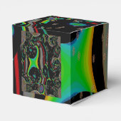 BEAUTIFUL_GIFT_BLACK_万華鏡のように千変万化するパターン_ハート フェイバーボックス (裏面サイド)