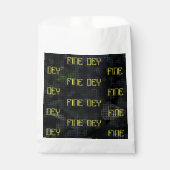 BEAUTIFUL_GIFT_BLACK_YELLOW フェイバーバッグ (正面)