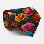 Beautiful Gifts For Dad Carnation Floral ネクタイ (ロール)