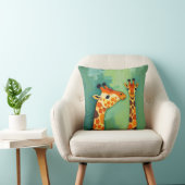 Beautiful Giraffe Throw Pillow クッション (椅子)